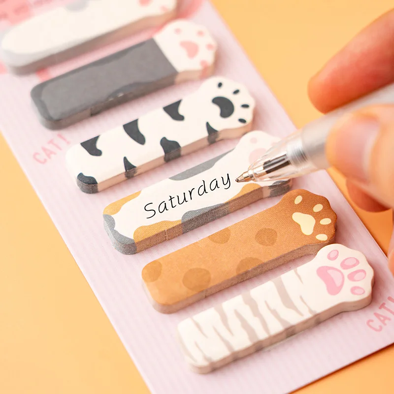 180sheets Kawaii Cat Index Tabs Sticky Notes Cute Cartoon N Times Stickers for Planner & Reading Markers - 4
