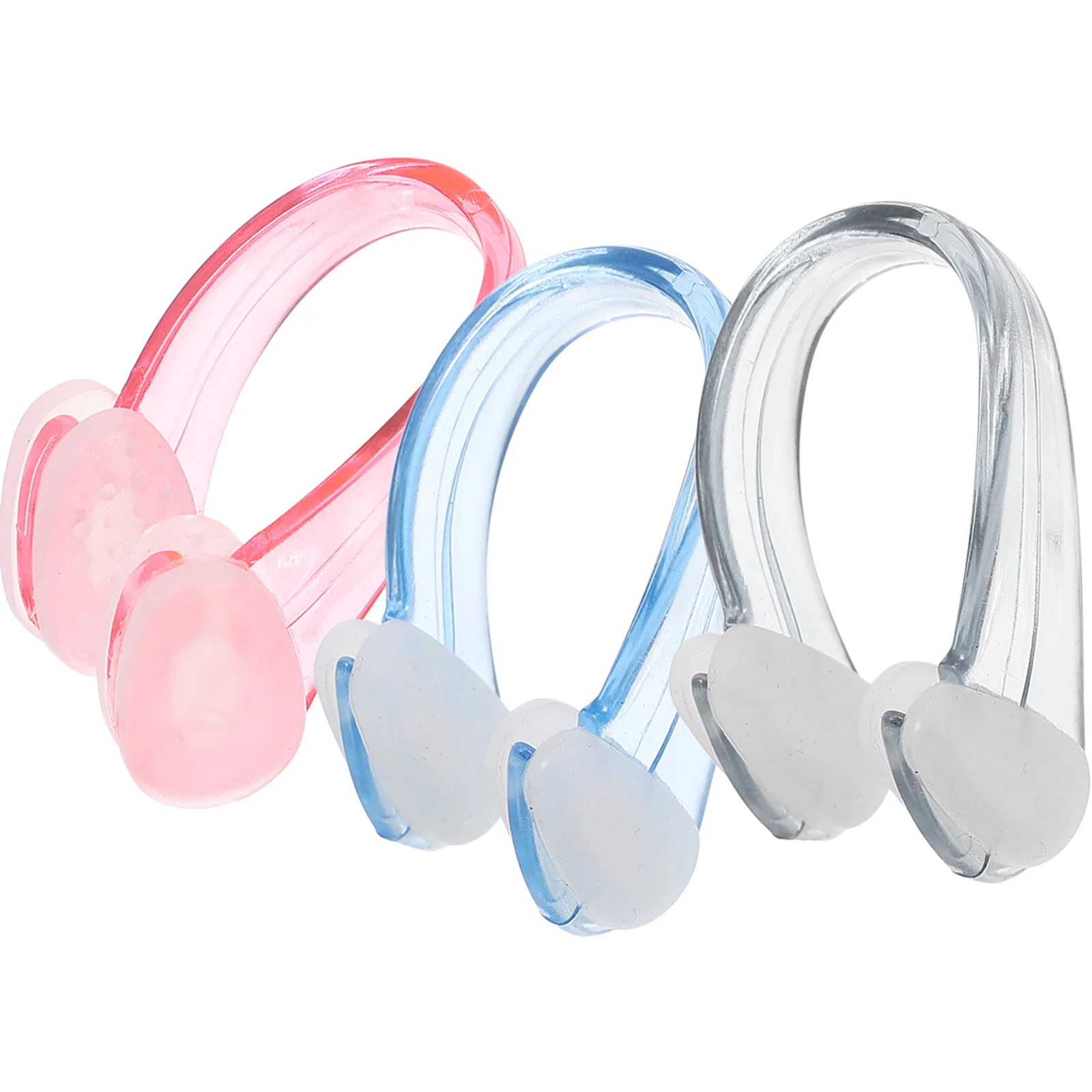 

3 Pcs Swimming Nose Clip Plugs for Children Clips Adult Kids Water Proof Adults