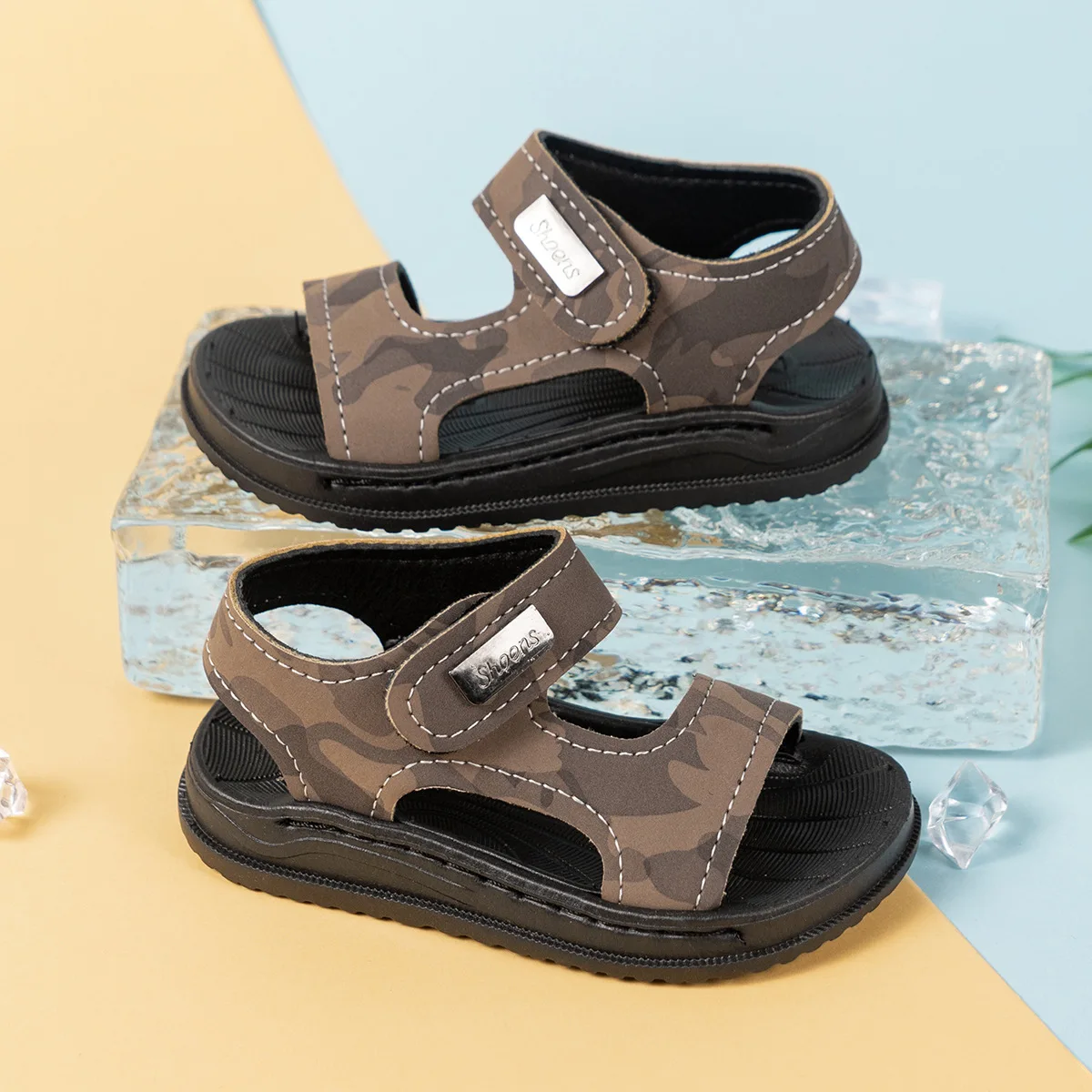 Summer New Boys Shoe Anti Slip Childrens Shoe Soft Soled Sandal Versatile Casual Shoes Comfort Baby Beach Shoes Simple Kid