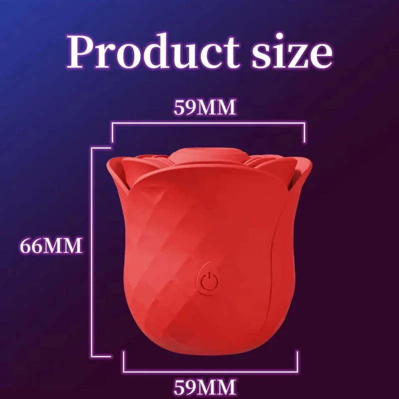 NEW Rose Toy Vibrator for Women Vacuum Stimulator Powerful Sucking Masturbator Nipple Clit Sucker Female Sex Toys Adults 6