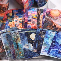 Mr.Paper kawaii Healing Journey Series Large Size Aquascape Tape scrapbooking tape sticker stationery supplies  washi tape set 3