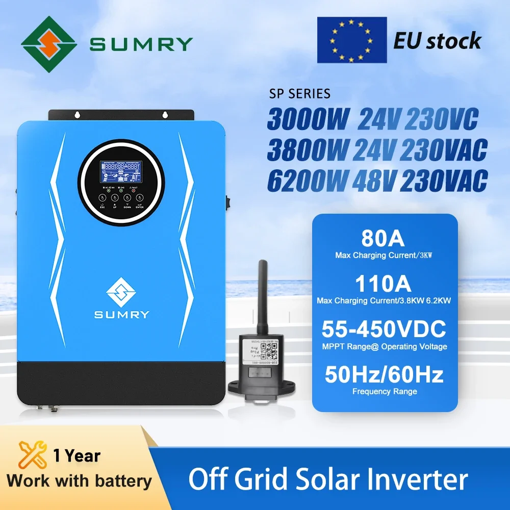 Sumry SP series 3KW/3.8kw/6.2kw fuera de la red inversor Solar híbrido ...