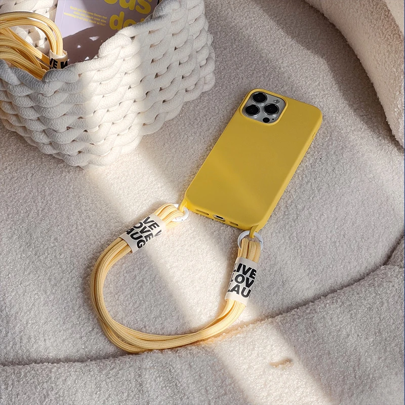 Versatile 3-in-1 Portable Crossbody Lanyard Silicone Phone Case