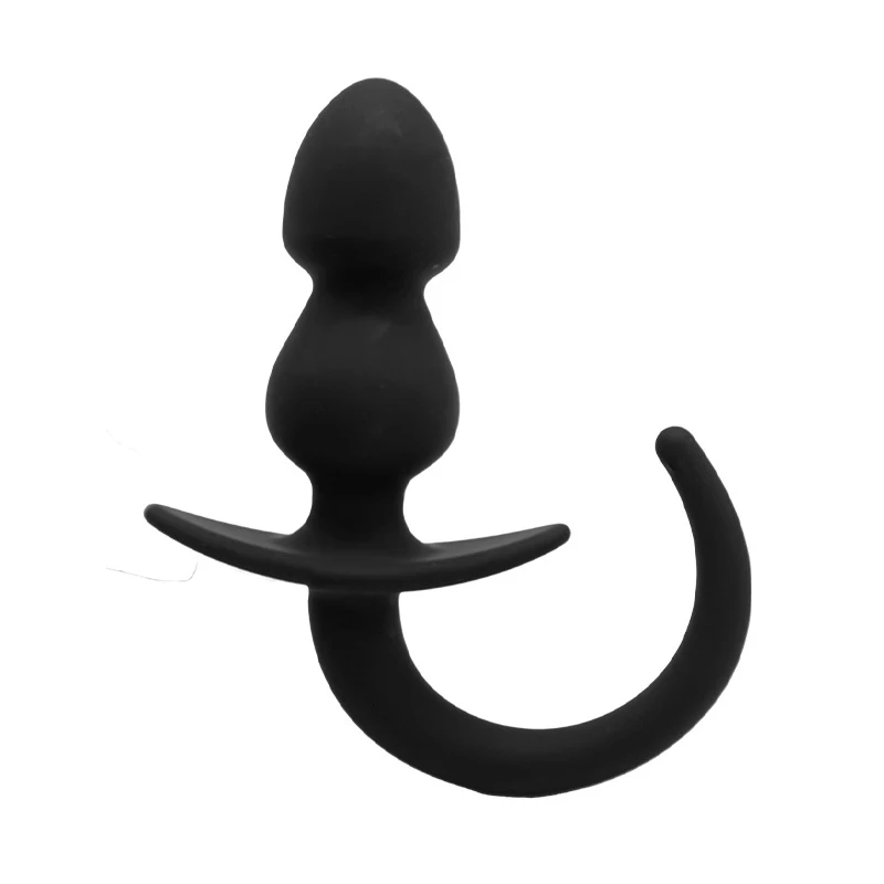 Plug anal en silicone avec queue g-spot stimulateur pour bdsm_voghion.com