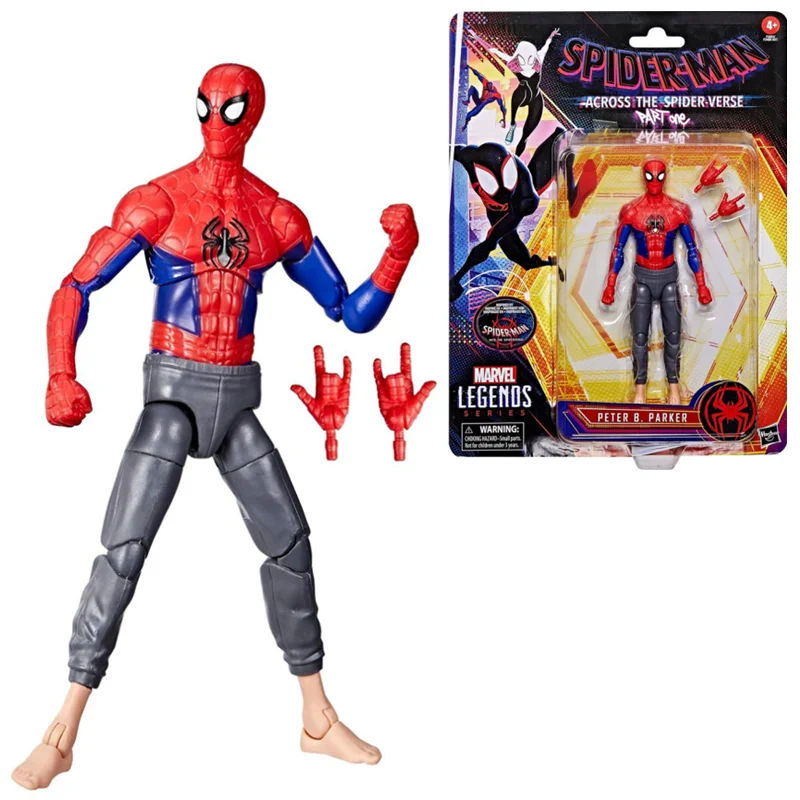 

In Stock Original Marvel Legends Series Across The Spider Verse Peter B Parker Action Figure 6 Inch Scale Collectible Model Toy