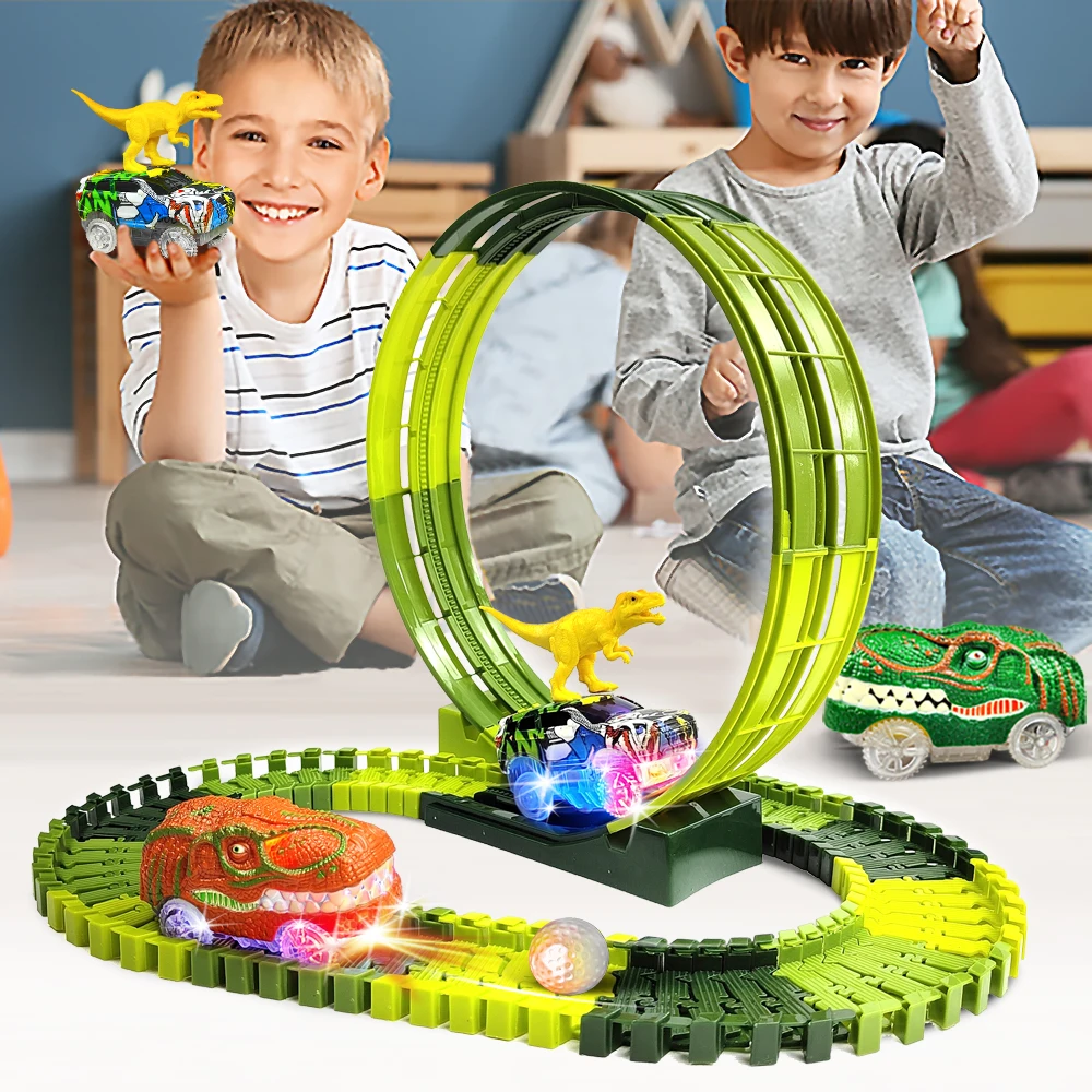 Mario Kart Buy Dinosaur Toys Race Track Car Toy Set,268pcs Create - Main Image