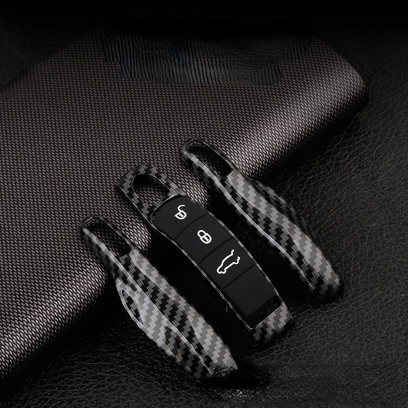 자동차 스마트 원격 키 케이스 Fob 커버 세트 포르쉐 Panamera Spyder Carrera Macan Boxster Cayman Cayenne 911 970 981 991