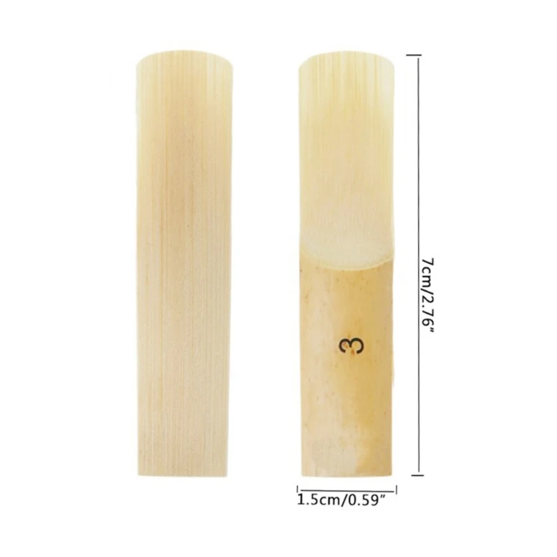 Saxophone Reeds Parts Alto Saxophone Reeds Clear Sound bE Saxophone Reeds Pack of 10 for Alto bE Size 1.5, 2.0, 2.5, 3, 3.5, 4