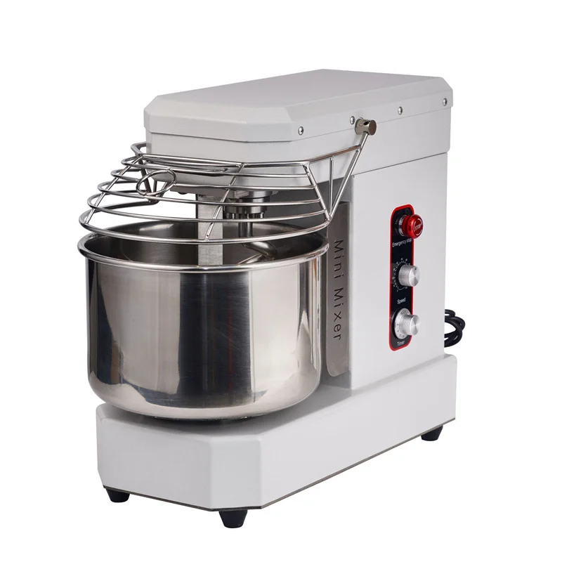 Commercial Mini Dough Mixer Blender Stainless Steel Bucket 10L Dough Mixing Machine High Efficiency Kitchen Appliance