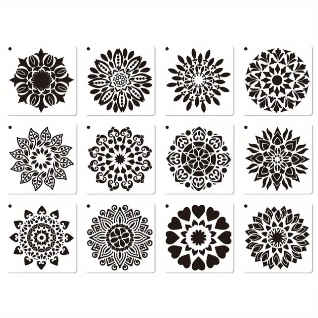Mandala Dotting Stencils Kit 4