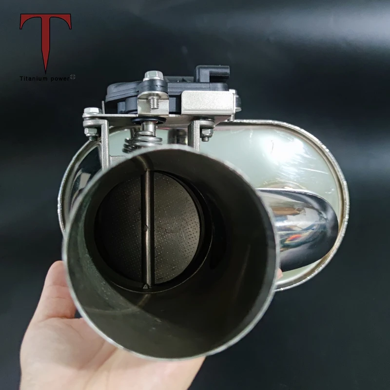 2~4inch Universal Titanium Vacuum Flap Valve Stainless Pneumatic Valve Pipe Parts for Car Exhaust