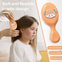 14cm Resin Hair Brush Girls Mini Brush Scalp Massage Cartoon Hair Detangling Styling Comb Kids Hairdressing Tools Birthday Gift 1