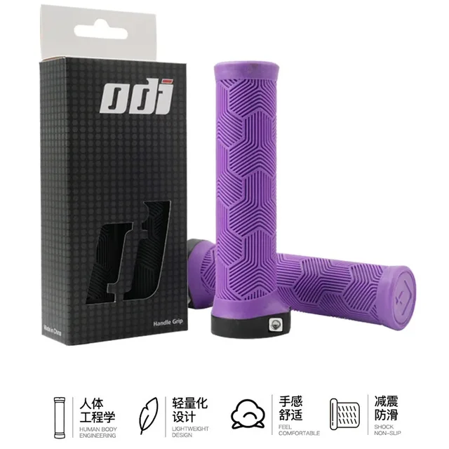 ODI Rubber bicycle grips 22mm purple brown pink orange black Ergonomic MTB handlebar grips for dirt pit bmx Mountain bike grips 6