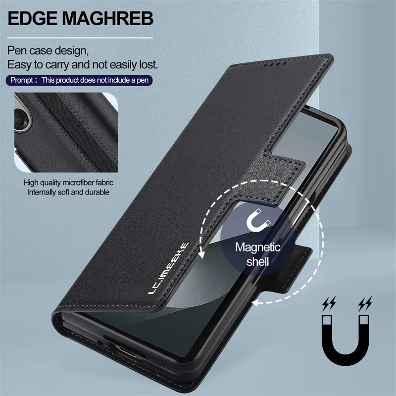 Magnetic Flip Leather Wallet Phone Case - Premium Card Holder Cover