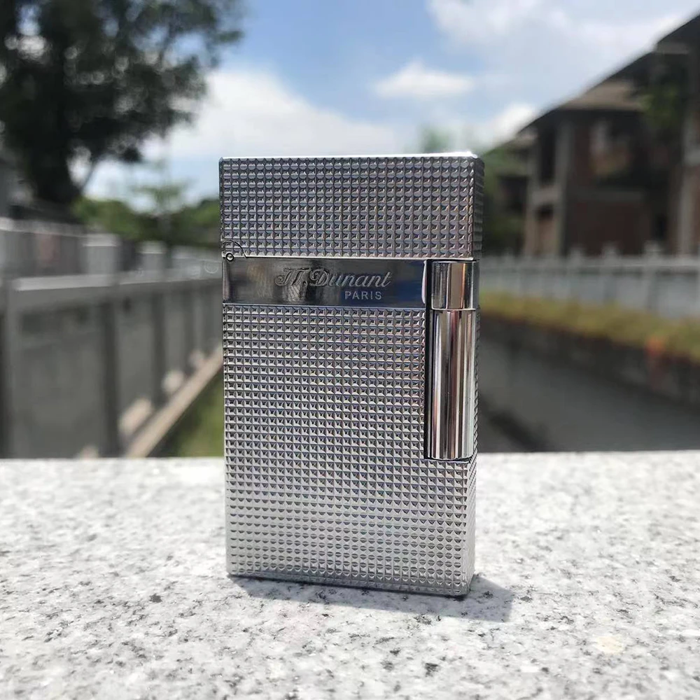 Butane Gas Lighter JT Dunant Lighter Ping Sound Butane Gas Lighters Classic Engraved Smoke Gadgets Fashion Cigar Accessory Dropshipping Customized