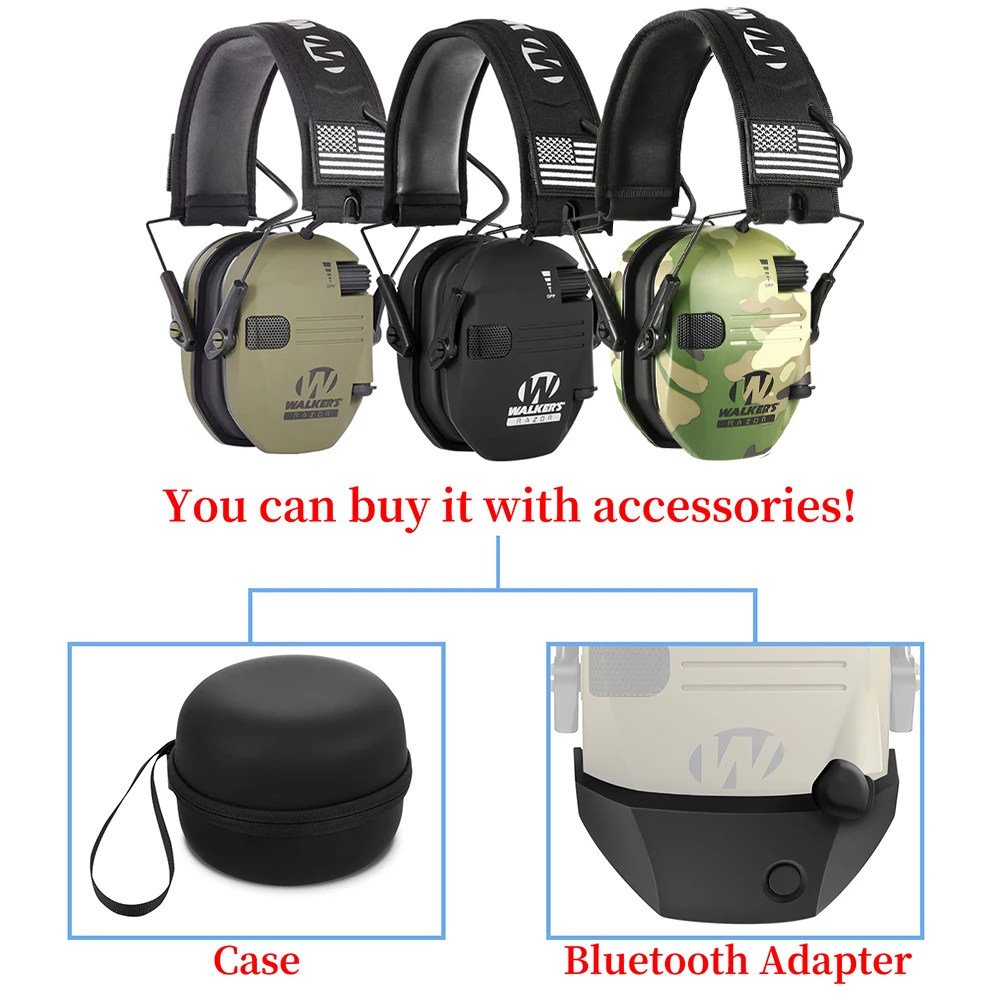 Hot sale!!! Bluetooth Adapter for Walker's Electronic Shooting Earmuffs Ear  Protection Anti-noise headphone in stock AliExpress