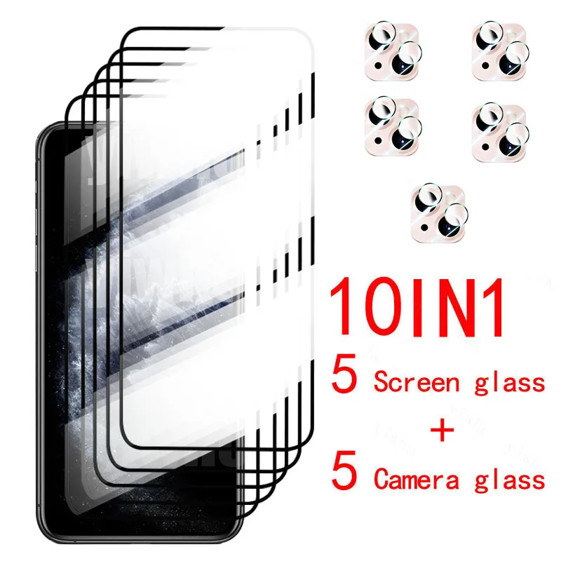 

Full Cover Protective Glass On For iPhone 13 12 11 Pro Max Lens Screen Protector For iPhone XR Xs Max 6 7 8 Plus Tempered Glasss