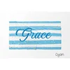 Custom Name Personalized Beach Towel Microfiber Print Letter Towel Creative Colorful Glitter Stripe Summer Beach Bathing Towel 3