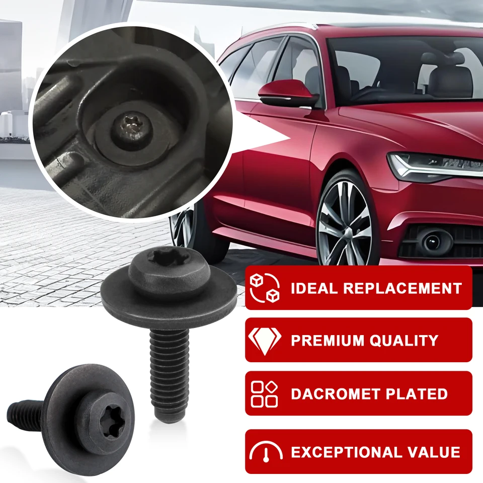 10 Viti Di Montaggio Per Fari N90683302 M6x20 Per Audi A4 A5 A6 A7 Q5 Q7 E Modelli VW, Seat, Skoda