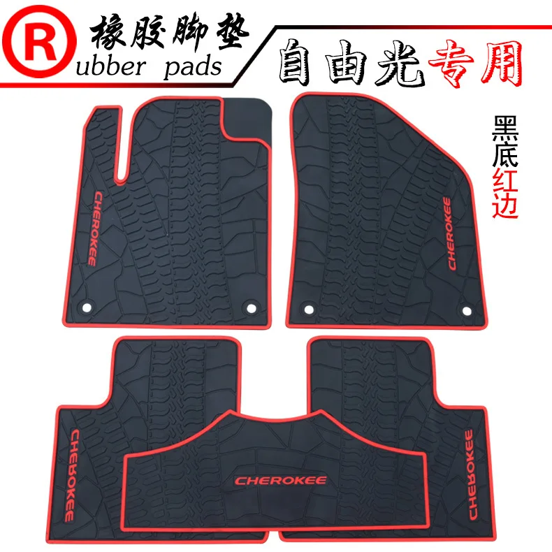 

Sansour 3D Cargo Trunk Organizer Tray Mat Slush Floor Mat Liner Mats Carpet Rubber Synthetic Leather For Jeep Cherokee 2010+