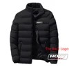 2024 HOYT Archery Huntinger Bows Men New Autumn and Winter Printing Stand Collar Breathable Cotton-padded Jacket Warm Coats Tops 1