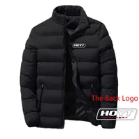 2024 HOYT Archery Huntinger Bows Men New Autumn and Winter Printing Stand Collar Breathable Cotton-padded Jacket Warm Coats Tops 1