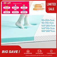 Наматрасник ROYGBIV с гелевым топпером твердости H2/H3 для комфорта и снятия давления, топпер для кровати высотой 7 см, универсальный