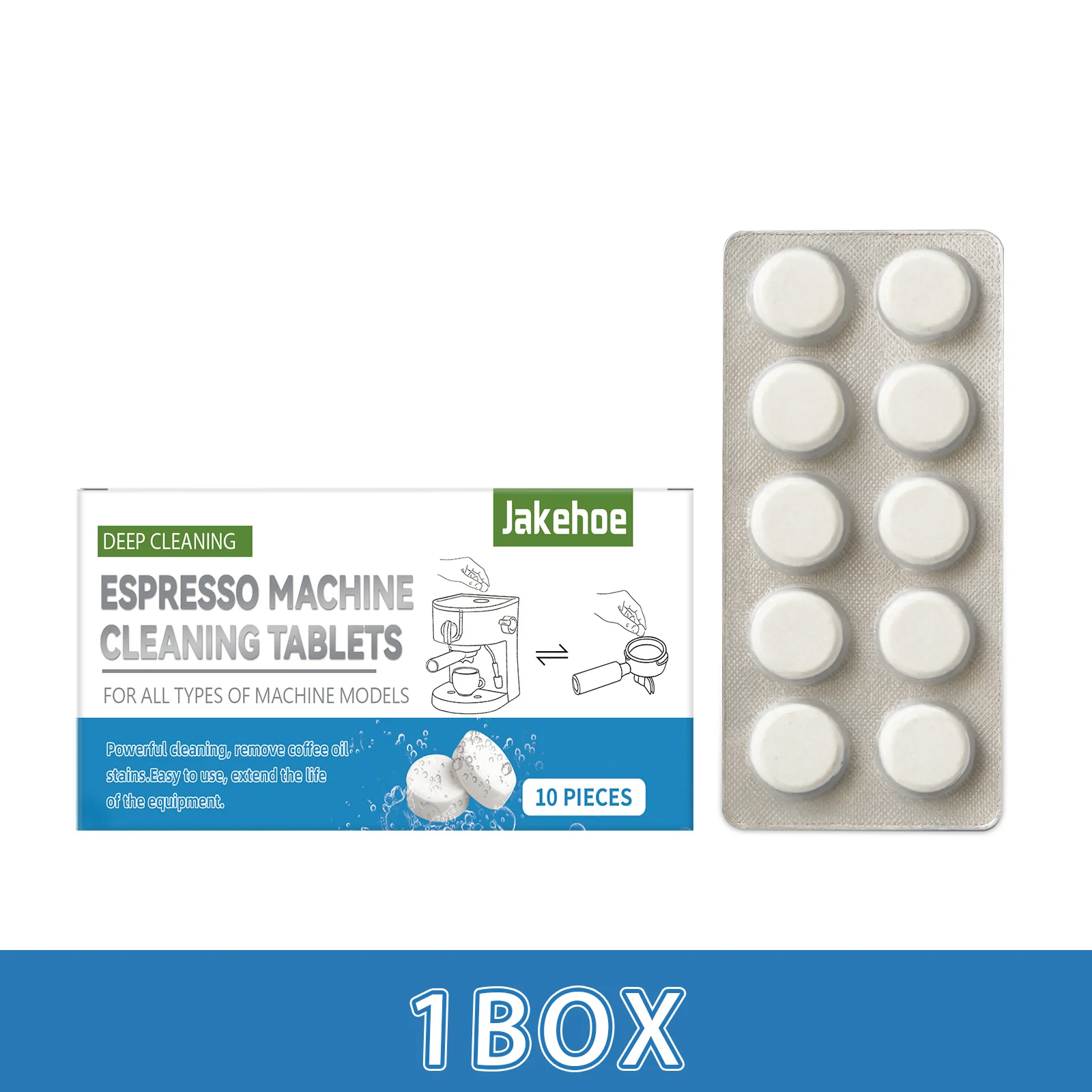 טבליות ניקוי מכונת קפה אספרסו מכונת קפה סוכרת לניקוי מכונת קפה ניקוי קנה מידה