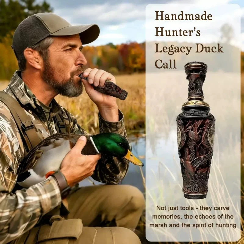 Sifflet canard portable léger - Appel manuel leurre canard cadeau idéal chasseur