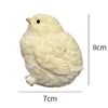 2024 Color Kawaii Handmade Silicone Soft Flocked Yellow Imitation TPR Soft Chicken Adult Children Cute Gift Toys squishy Chicken 1