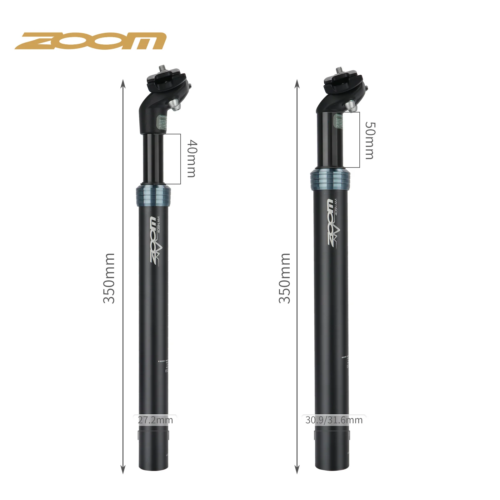 ZOOM Bicycle Saddle Suspension Seatpost Aluminum Alloy Seat