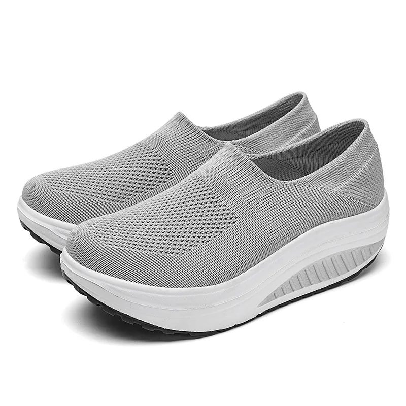 Sneakers Women Fashion Femme New Women's Vulcanized Shoes Sneakers Thick Bottom Slip on Female Women Shoe Plus Size - 5