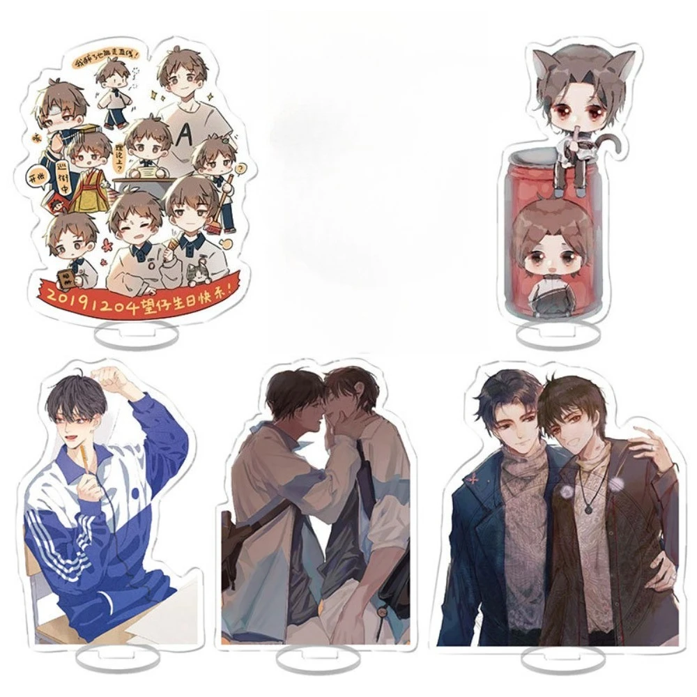애니메이션 소설 무우 아크릴 플라크 잘생긴 장 티안 셩 왕 장 스탠딩 사인 모델 데스크탑 장식품 디스플레이 데코