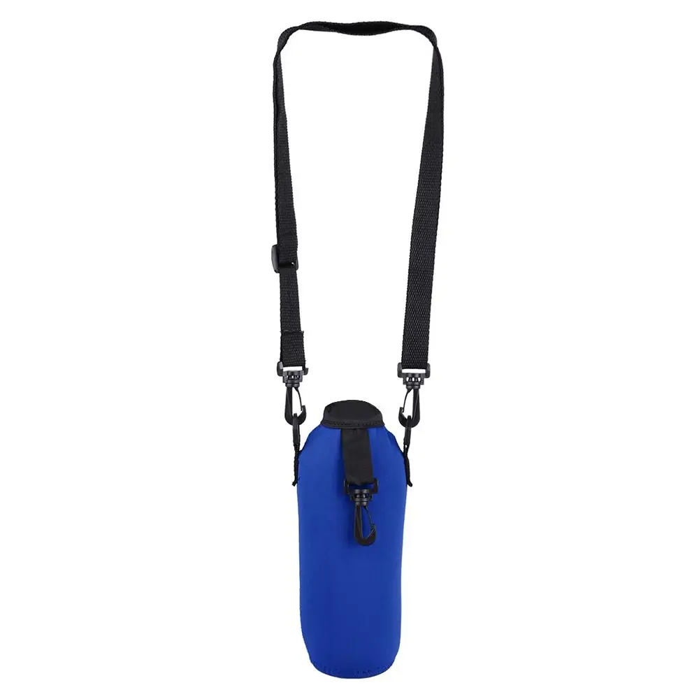 Portable Bottle Pouch Adjustable Shoulder Strap Insulated Neoprene Bottle Holder Bag Water Bottle Carrier Pouch Cover