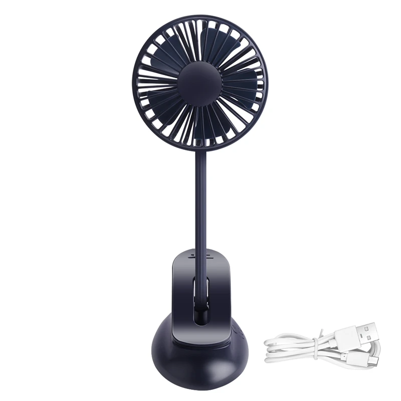 

Portable Mini Clip Stroller Fan,3 Speeds Settings,Flexible Bendable Usb Rechargeable Battery Operated Quiet Desk Fan For Home,O