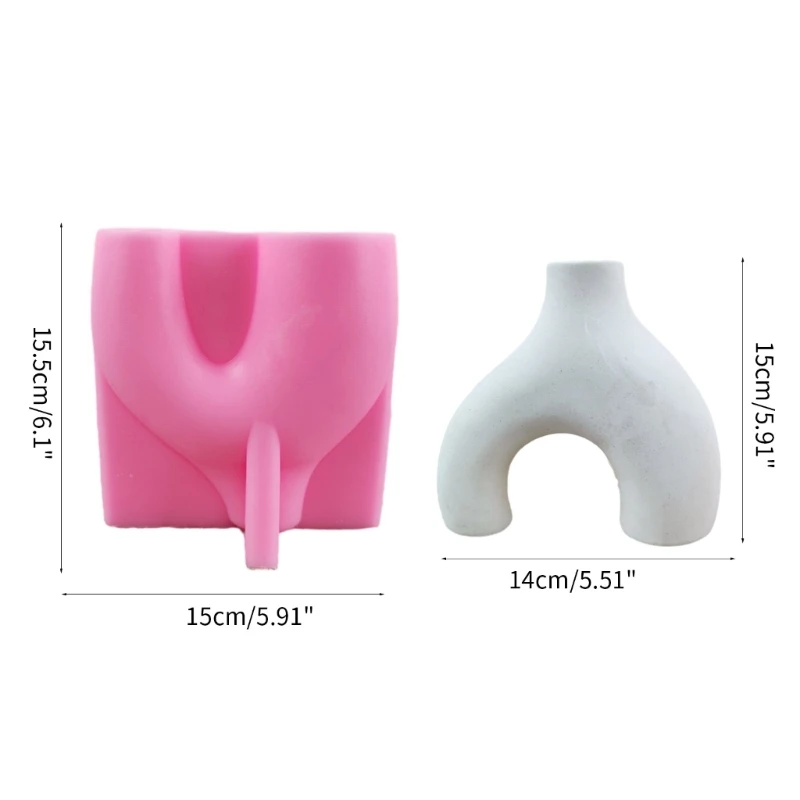 Arch Pot Silicone Mold Flower Storage Vase Epoxy Resin Mold Suitable for Diy Crafts Jewelry Container Home Decorations DropShip