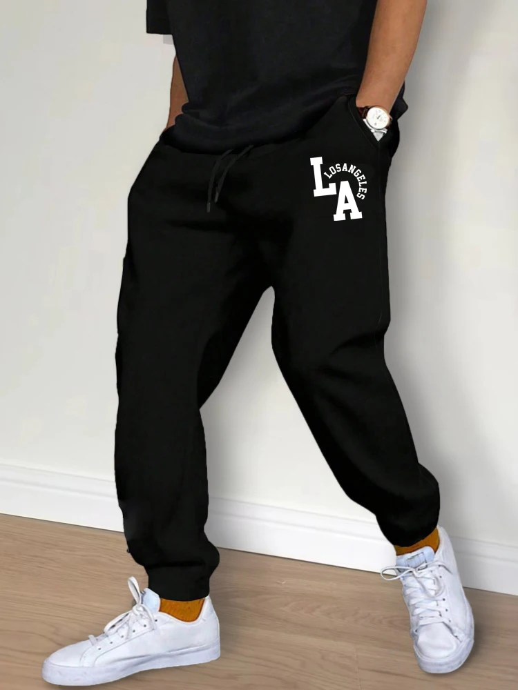 Men's Casual Pants Fashion Drawstring Casual Pants Joggers Workout Running Gym Fitness Sports Trousers Streetwear Trousers S-3XL 3