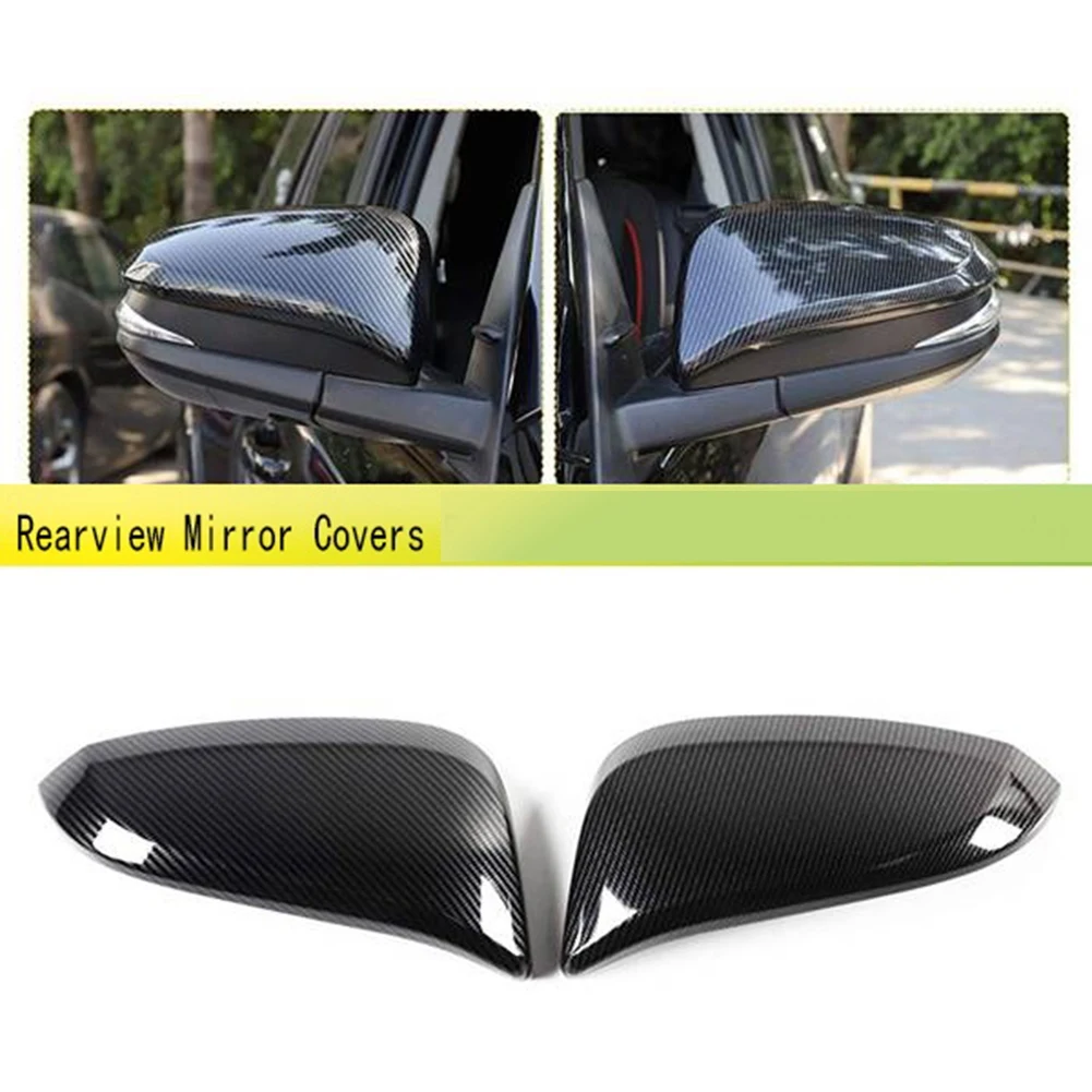 

Крышки для зеркала заднего вида из углеродного волокна, крышка для бокового зеркала, крышка для дверного зеркала для Toyota 4runner RAV4 Highlander