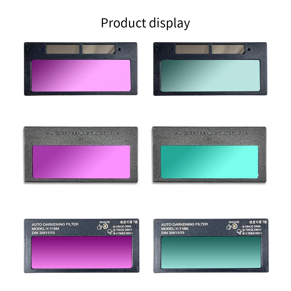 Solar Auto-darkening Lenses 3-levels Adjustable Darkening Welding Lenses Solar LCD Glasses Welder Protective Welding welding glasses,welding helmet lens