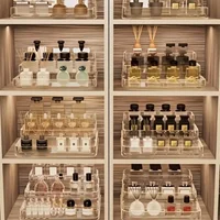 3 Tier Desktop Perfume Shelf Acrylic Cosmetic Organizer Perfume Storage Rack Doll Display Stand Kitchen Seasoning Organizer box 1