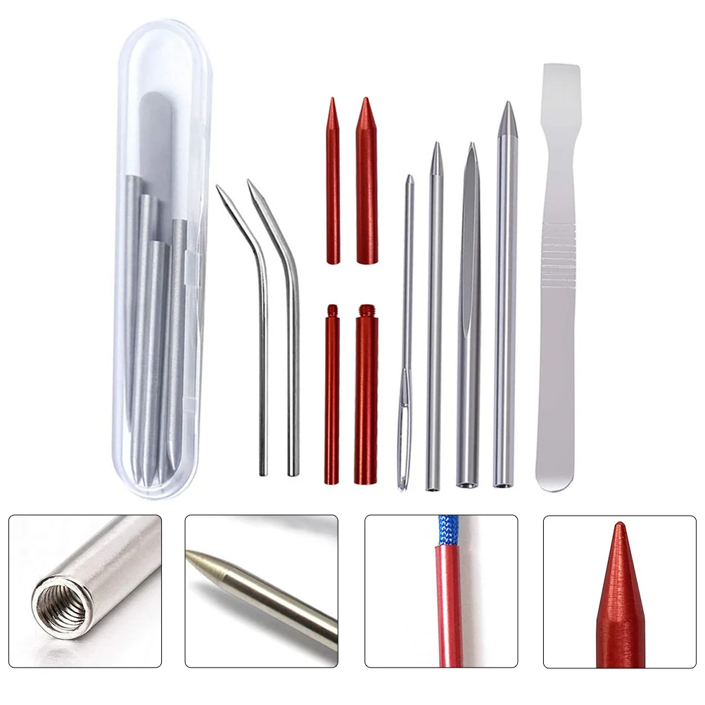 

Paracord Needle Stitching Lace Weavinglacing Bracelet Fid Kit Accessories Set Tools Tool Smoothing Braiding Knotter Leatherjigs