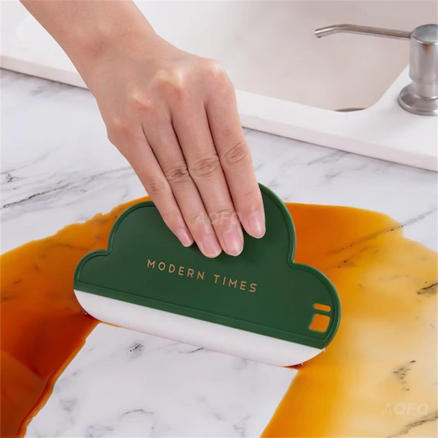 Kitchen Countertop Cleaning Brush with Sink Squeegee Wiper Mini Compact  Accessory - AliExpress