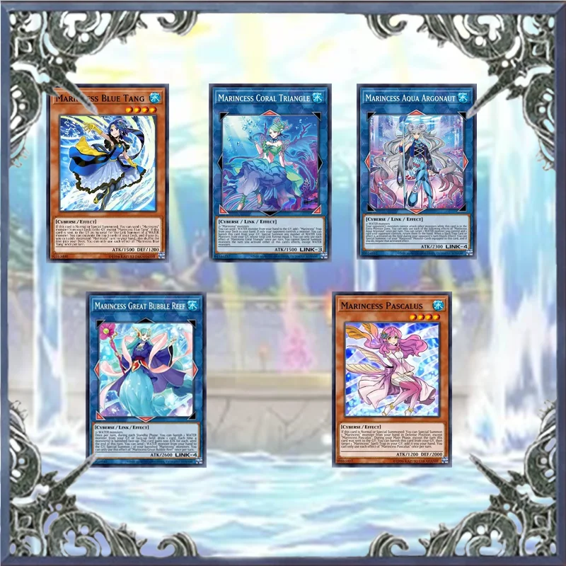 55Pcs Yugioh Cards Marincess Card Deck Carte Fai Da Te Carte Da Gioco Master Dule