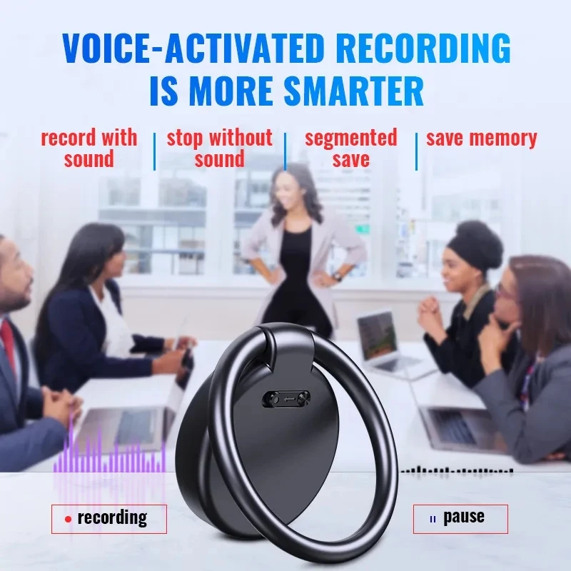 8-32GB Mini Keychain Voice Actiaved Recorder Espia Intelligent Noise Reduce Microphone Digital Audio Sound Recording MP3 Player