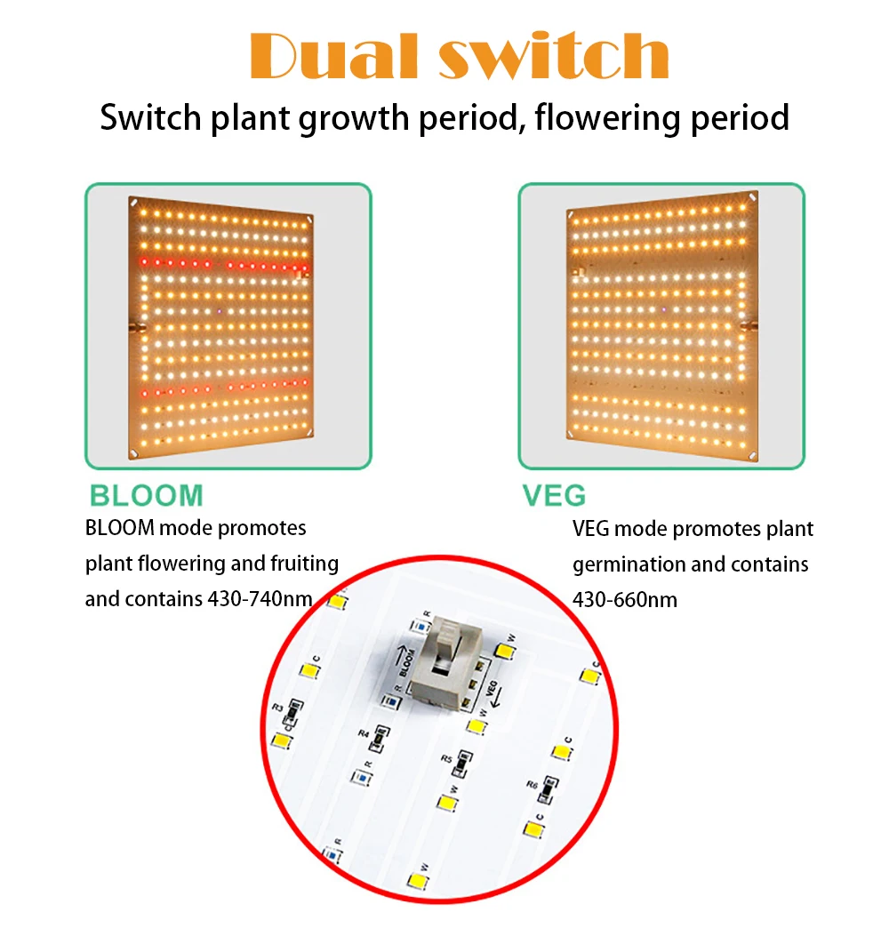 mudas luz de crescimento samsung lm281b para