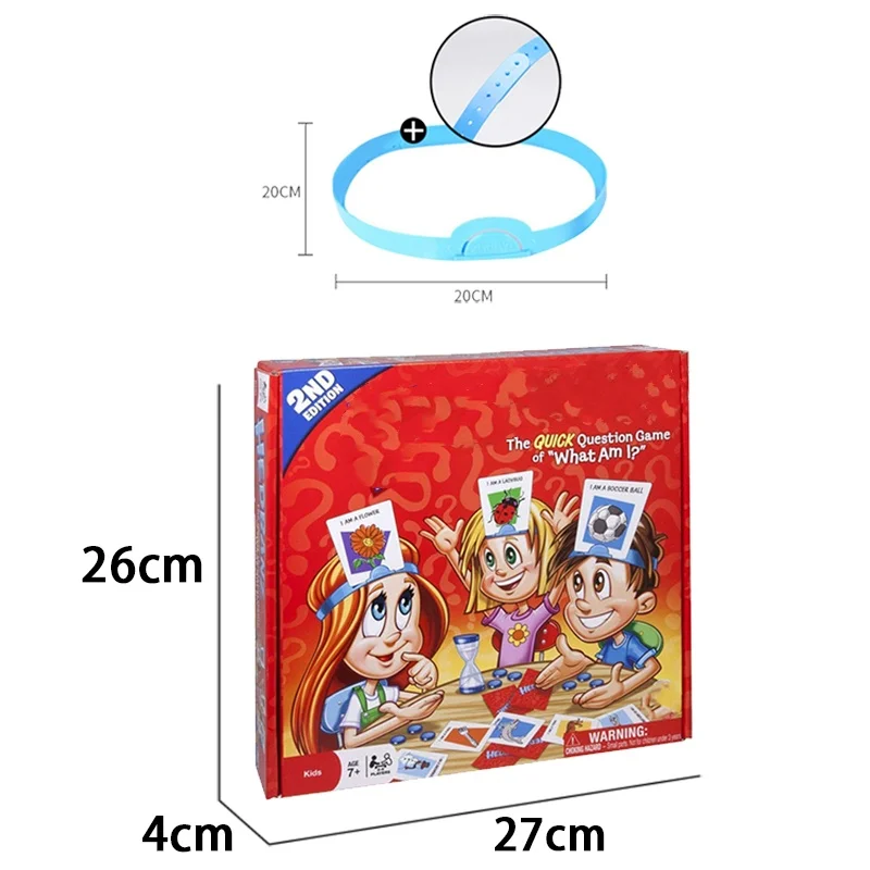 Kids Funny Cards Board Game Toy Guess Who I Am Game Family Party