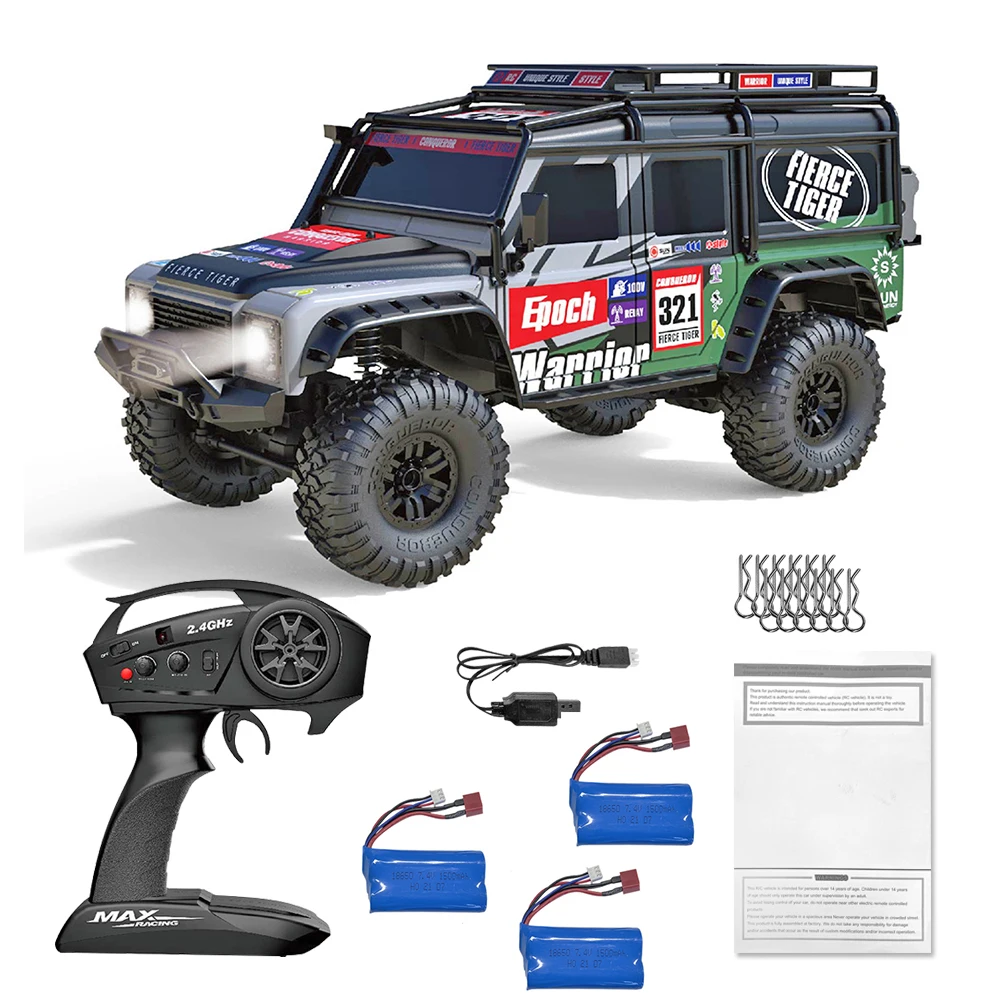 ZP1005Remote Control Car,2.4G 4WD RC Car All-Terrain 15Km/h 1:10 Off-Road Monster Truck Toy for Birthday Present Boys Kids Gifts rc drift cars RC Cars