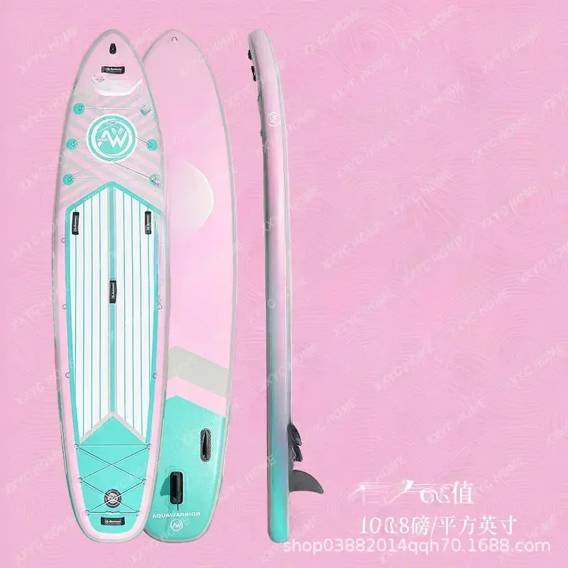 Inflatable Paddle Surfboard Adult Station Riser Novice Pulp Board Girl Pink Yoga Paddle Board Paddleboard