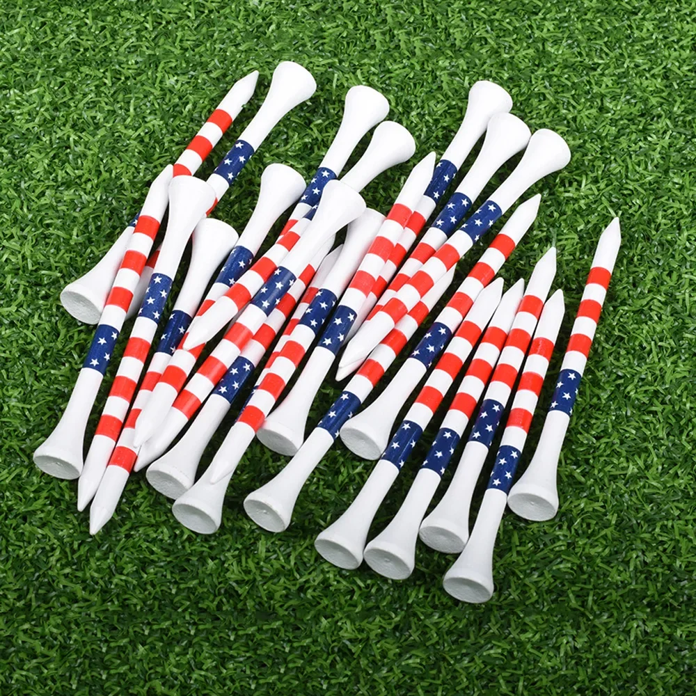 PGM Golf Tees 50pcs 83mm Bamboo Stripe Ball Seat JC025