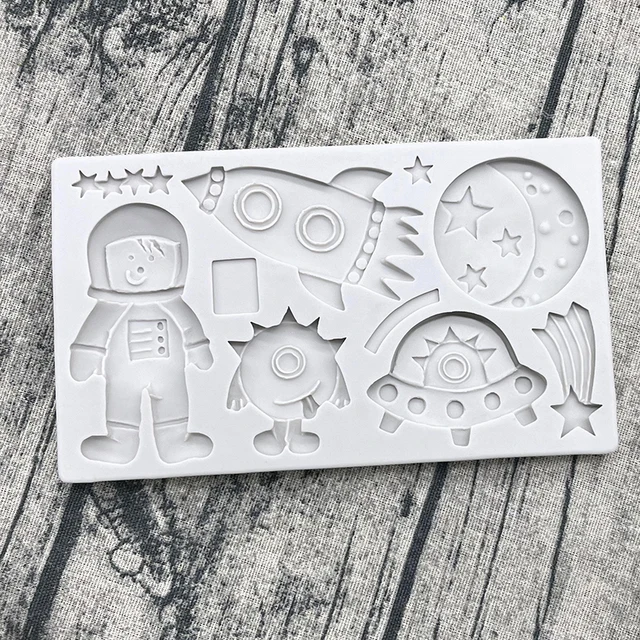 Űrhajós Szilikon Cukrász Penész Csokoládé Cupcake Sütő Fondant Torta Díszítő Szerszámok - Image 5